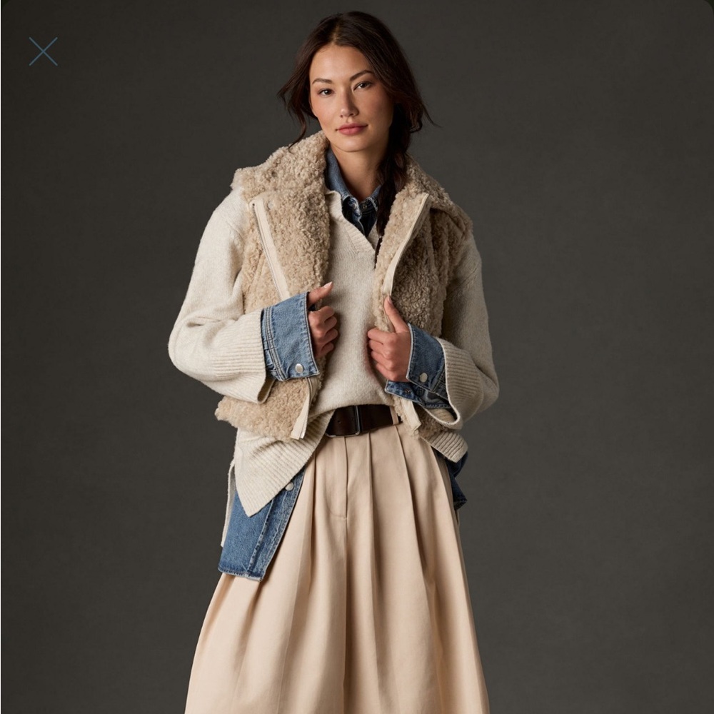 Anthropologie Teddy Textured Vest